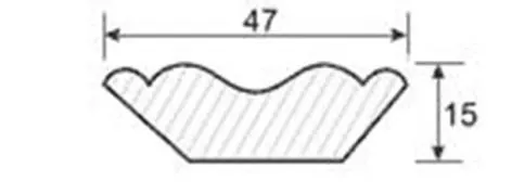 плинтус потолочный - галтель липа а 2,7м
