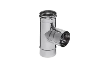 тройник феррум угол 90°, нержавеющий (430/0,5мм), ф115, по воде