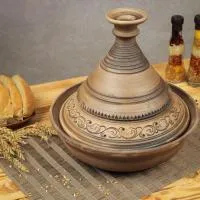 таджин керамический дворянский, d27см, 2л ручная работа, красная глина