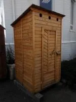 туалет дачный деревянный 2,1х1х1 м, банный перец