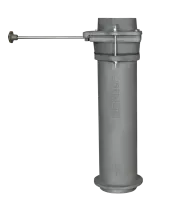 модуль шиберный gfs чугунный 115/500 дополнительный (верхняя труба + шибер мм)