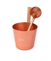 набор банный oxy-m copper-2 (ушат 5л, черпак 33см) медный 212f, банный эксперт