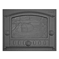 дверца чугунная каминная дк-2б  домик в деревне 435*320*92 мм рубцовск