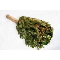 веник банщика дубовый с травами (микс) "mr.venikoff", обмотанная ручка