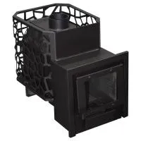 печь для бани сталь-мастер рада 6 14м без дверцы дровяная сетка