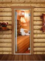 дверь с фотопечатью арт.а032 190х70 8 мм 3 петли коробка ольха банный эксперт