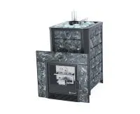 печь для бани изистим ялта 35 premium (пироксенит) с горелкой сабк 40 #