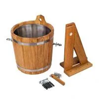 обливное устройство 12л с нержавеющей вставкой woodson дуб