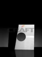 разделка craft потолочная декоративная нерж. (430/1,0 мм), 600*600, с отв. ф230 серый ral7024