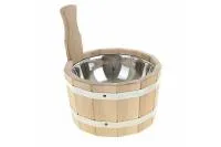 шайка одноручная 3л с нержавеющей вставкой, банный эксперт