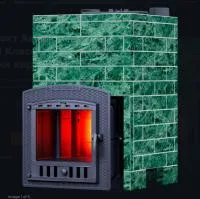 печь для бани gfs авангард 25п2 зкн чугунная в облицовке классика змеевик кирпич 860/40