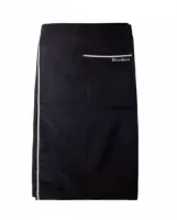 килт мужской черный лен с серой полосой (50-52) woodson