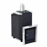 печь для бани ермак 16 стандарт carbon, антрацит