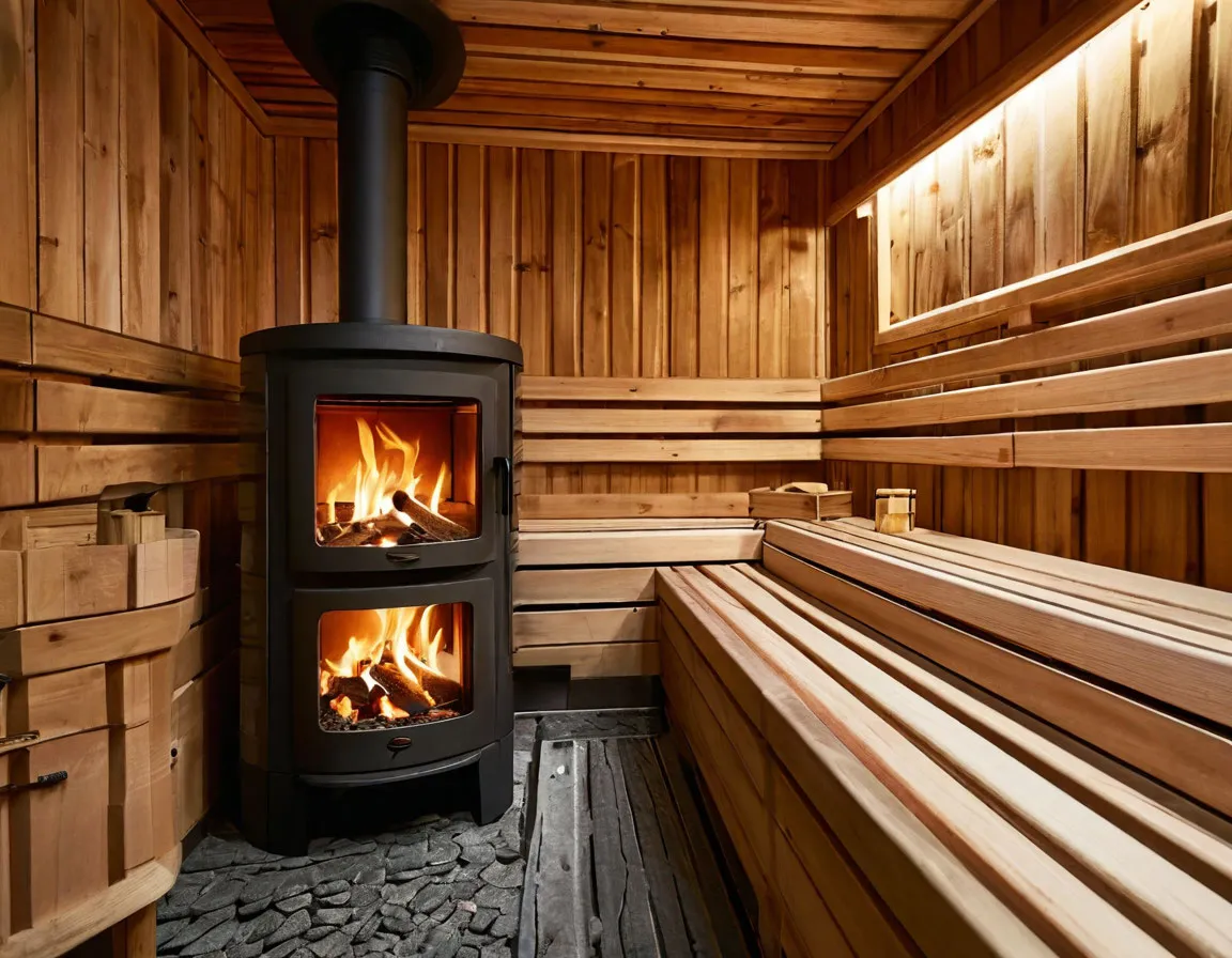 Конструкция банной печи на дровах