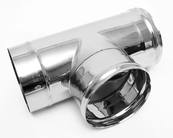 тройник craft 90° нержавеющий (316/0,8) ф130 по воде #