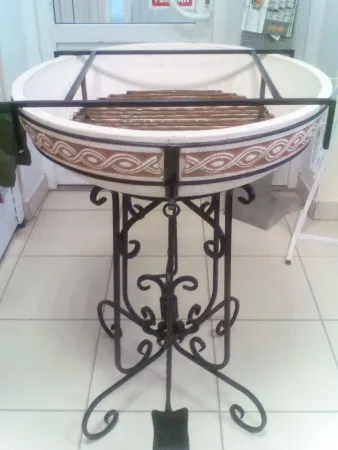 гриль-барбекю нст керамический косичка 700х1000