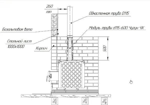 модуль трубы d115-600 чугун чх теплодар