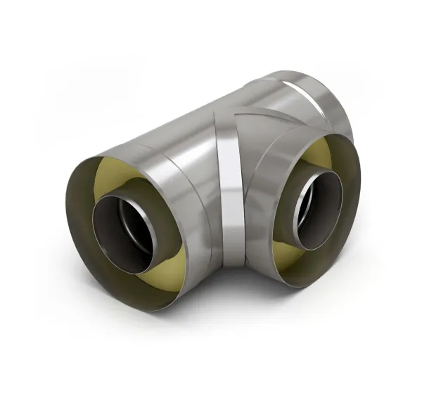 тройник craft 90° утепленный нержавеющий (316/0,8/304/0,5) ф130/230 по воде cerablanket